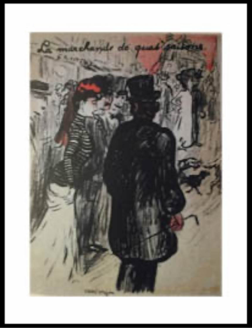 Kees van Dongen-In galanter Begleitung auf dem Jahrmarkt