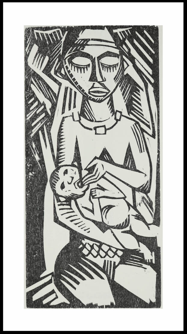 Max Hermann Pechstein-Säugling (Mutter mit Kind)