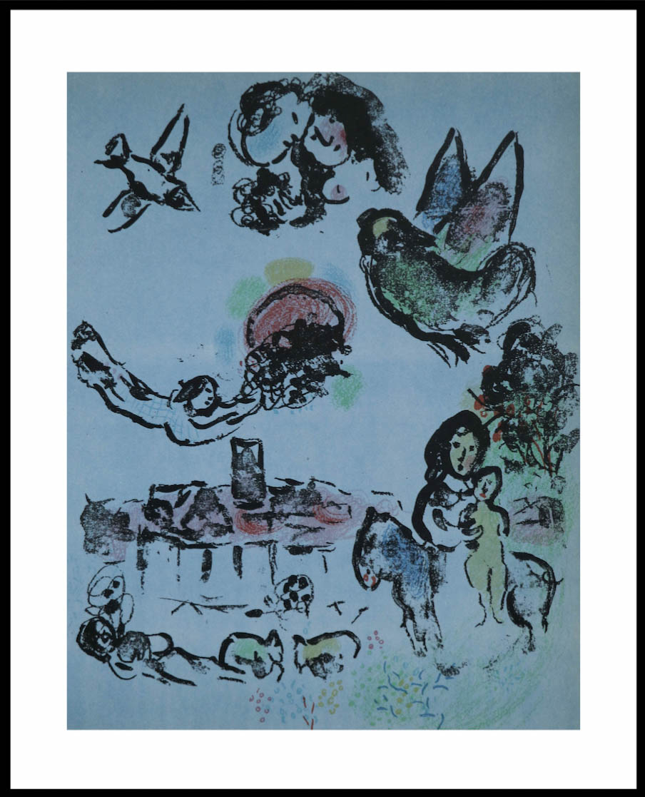 Marc Chagall-Nächtliches Vence