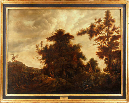 Meindert Hobbema (attr.)-Weite Landschaft mit Reiter